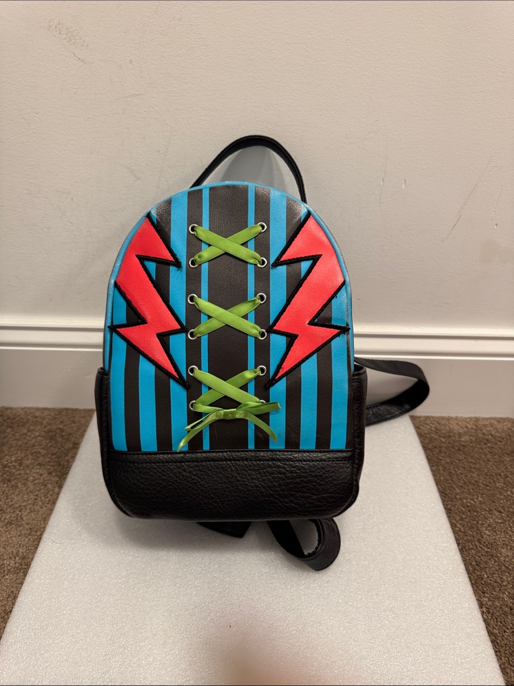 Monster High Frankie Stein Lightning Stripe Mini Backpack